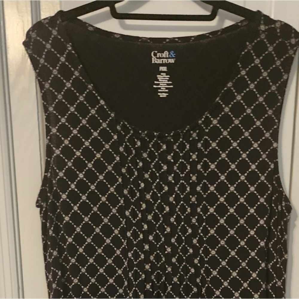 Adorable Black Zig checkered shift dress. Versatile. P XXL.‎ - Picture 2 of 11
